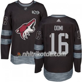 Arizona Coyotes Trikot Max Domi 16 1917-2017 100th Anniversary Adidas Schwarz Authentic - Herren